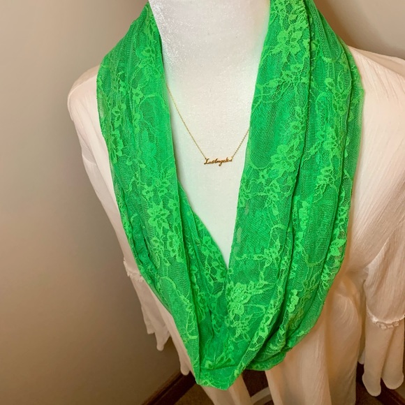 Lace Infinity Scarf - Picture 4 of 10